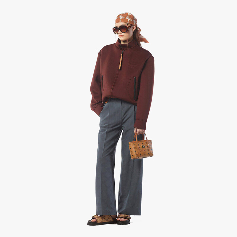 MCM TONI Ultra-Mini Classic Basket Shoulder Bag Crossbody Bag, Cognac Color, New Year Gift
