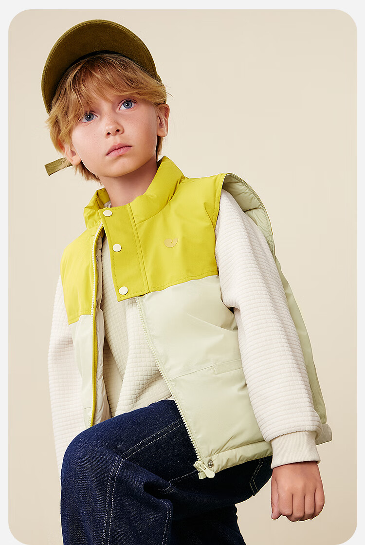 Minibala Kids Unisex Down Vest Windproof Warm Baby Sleeveless Jacket 2025 Winter 2