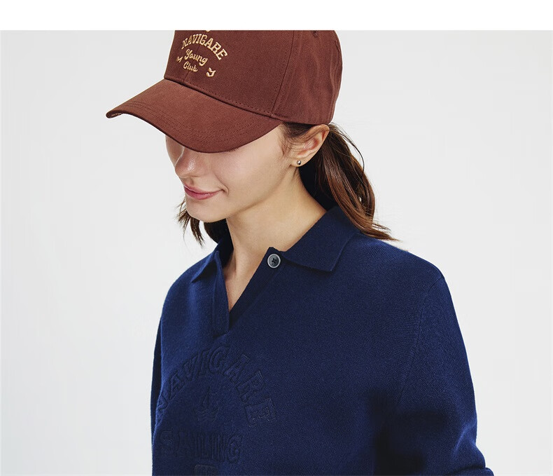 Navikail Italian Small Sailboat Women's 2025 Autumn Full Wool Knit Sweater Lapel Loose Wool Pullover 2334045502 20