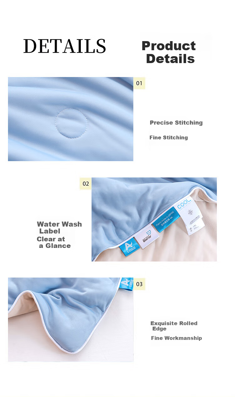 La Torretta Air Conditioning Quilt, Summer Cool Quilt, Machine Washable, 60-Count Lenzing Tencel Summer Quilt, Thin Quilt Insert, 200*230cm, Beige And Gree 5