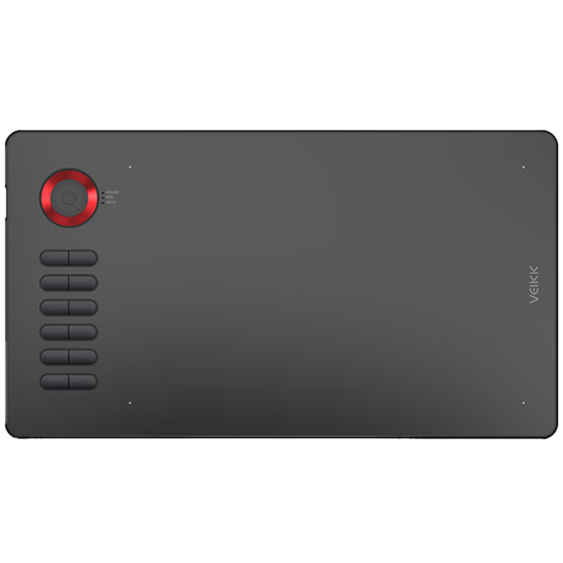 VEIKK T70 Digital Drawing Tablet (Rose Red) Ultra-thin Graphics Tablet 16384 Levels Pressure Sensitivity Multifunctional Dail Encoder Professional Drawing Tablet for Online Classes Handwriting Signatu