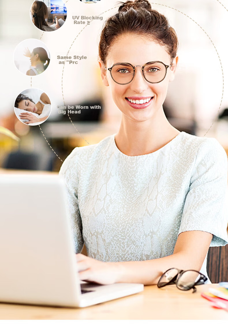 Bertha American Anti-Blue Light Radiation Protection Glasses for Women, Phone And Computer Eye Protection, Non-Prescription Glasses for Eye Fatigue And Post-Surgery Use 9