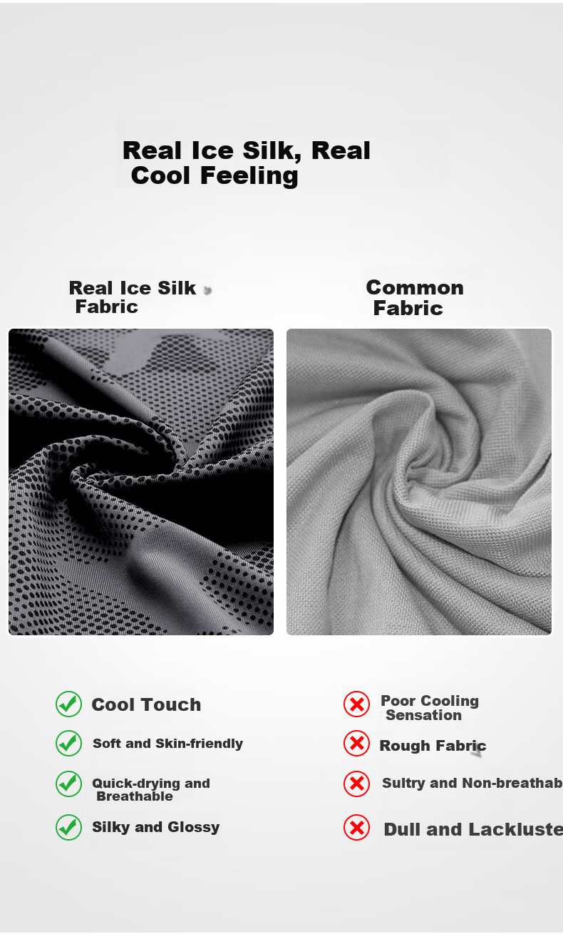 ZSJAY Ice Spear | Real Ice Silk Summer Men's Sun Protection Ice Sleeves Ice Silk Arm Sleeves Arm Guards Camouflage Large Size Cycling 7