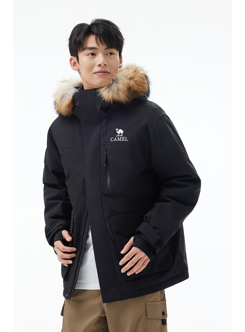 CAMEL Outdoor Down Jacket Unisex 035 Water-Repellent Thickened Warm Parka Coat 31