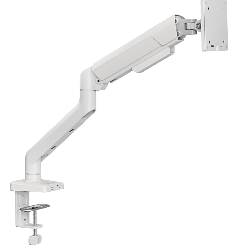 Brateck Beihu Monitor Arm Mechanical Arm Computer Stand Desktop Clamp Base Heavy Duty Screen Riser E430 White 17-40 Inch Floating Support Arm Compatible with Zowie
