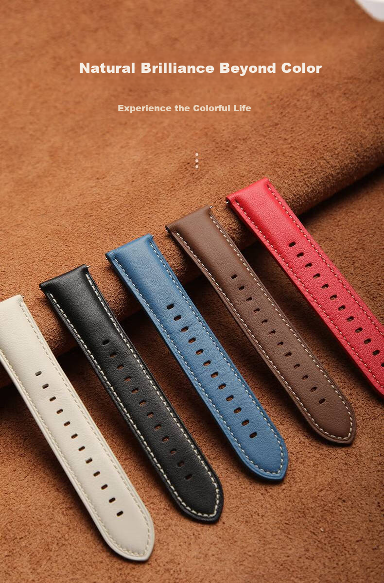 LANGLING Leather Watch Strap Compatible with Huawei Watch GT5 Pro, Original Style for GT4/GT5/GT3/GT2 Women's Models, Soft And Comfortable Strap for Honor 42/41mm Watch Face Universal Fit 8