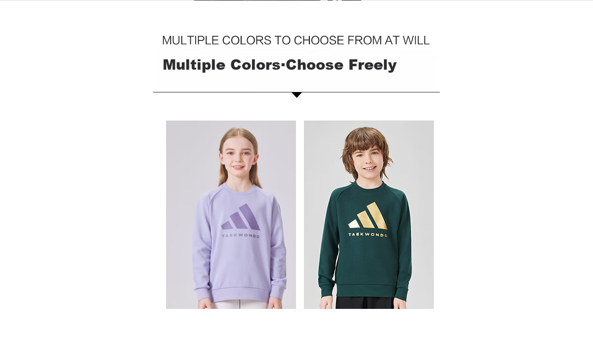 Adidas Autumn Children's Crew Neck Sports Sweatshirt, Green/gold, Size 140 2