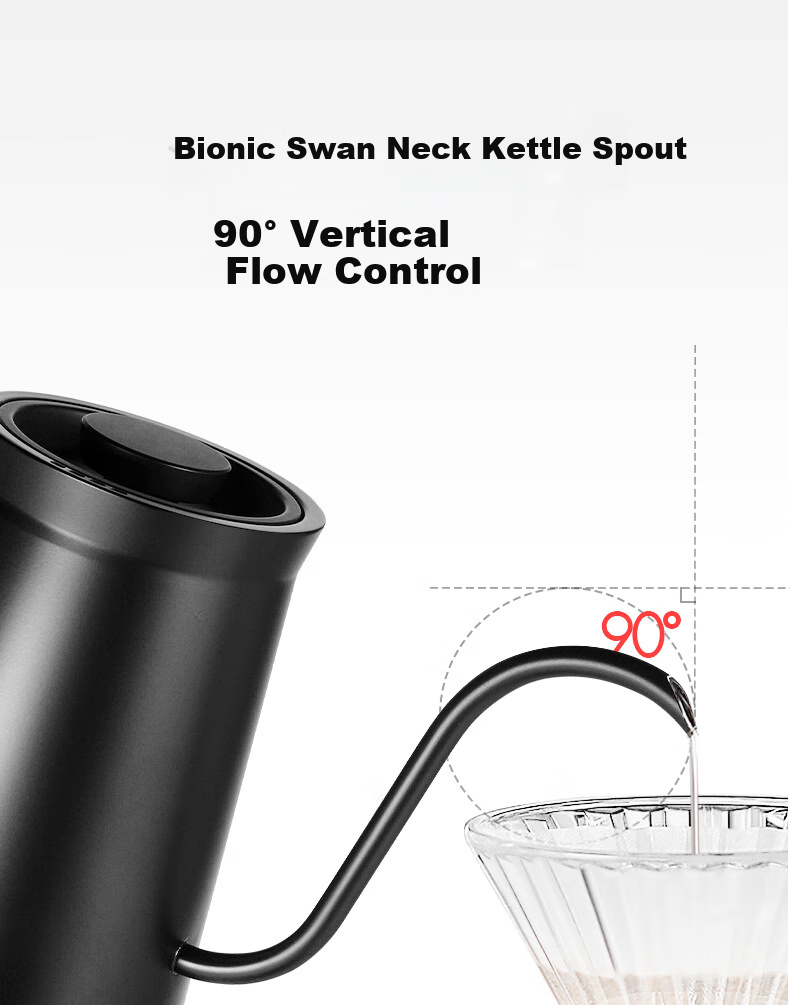 MHW-3BOMBER Assassination Bomber Temperature-Controlled Pour-Over Kettle, Electric Heating Pour-Over Flow Control Smart Coffee Kettle, Home Electric Water-Heated Tea Maker 4