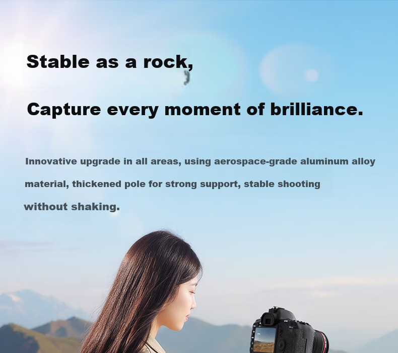 Zhuoer KF126 Camera Tripod, Live Streaming Stand, Tripod, Phone Mount, Multifunctional Photography, Mirrorless Camera Shooting, Suitable for Canon, Sony, Fuji, Nikon, Floor-Standing Portable Outdoor 5