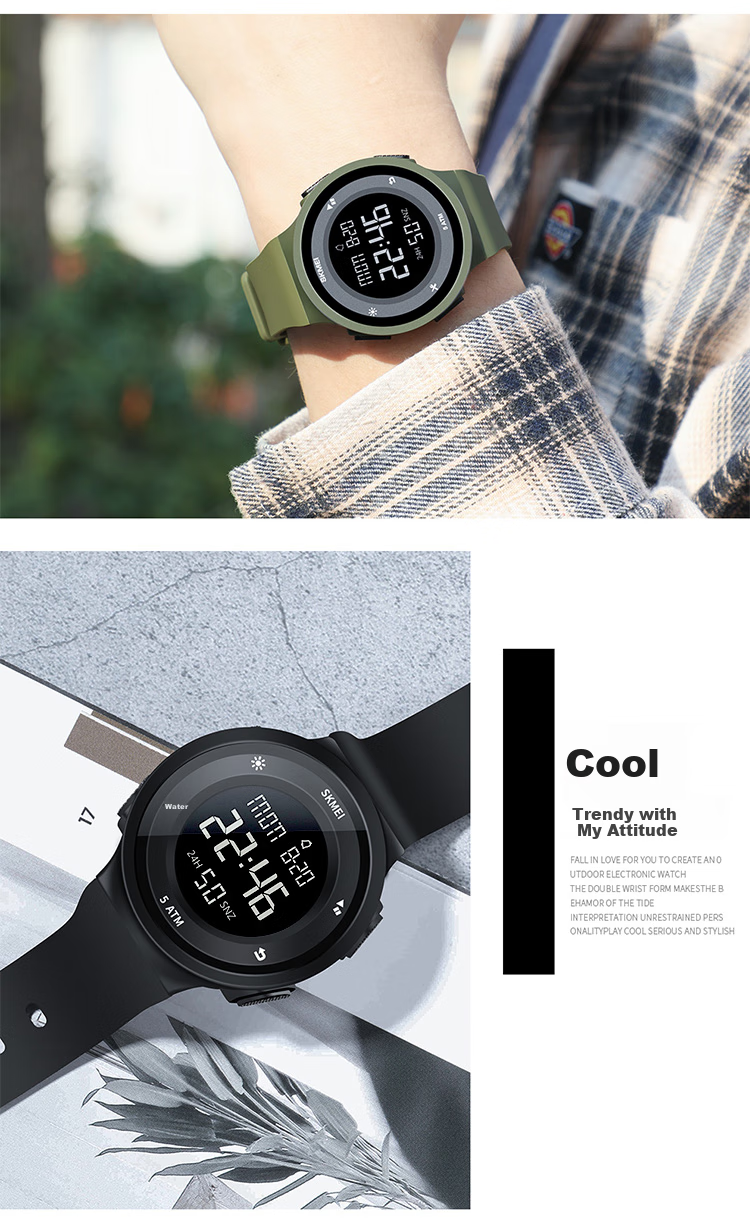 Skmei Student Digital Watch for Middle And High School Students, Teenagers' Sports Watch, Children's Alarm Clock, Time-Telling Watch, Birthday Gift 2045 10