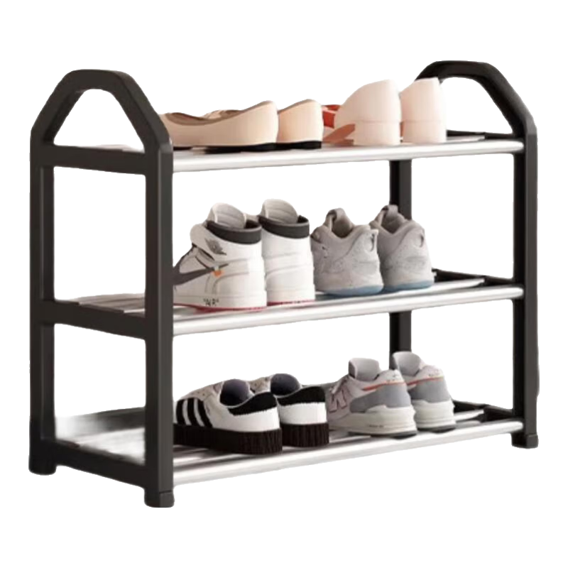 Xiangzhubian Small Shoe Rack Entryway Simple Shoe Cabinet Dormitory Rental Multi-Layer Storage Shelf 4-Tier 42cm