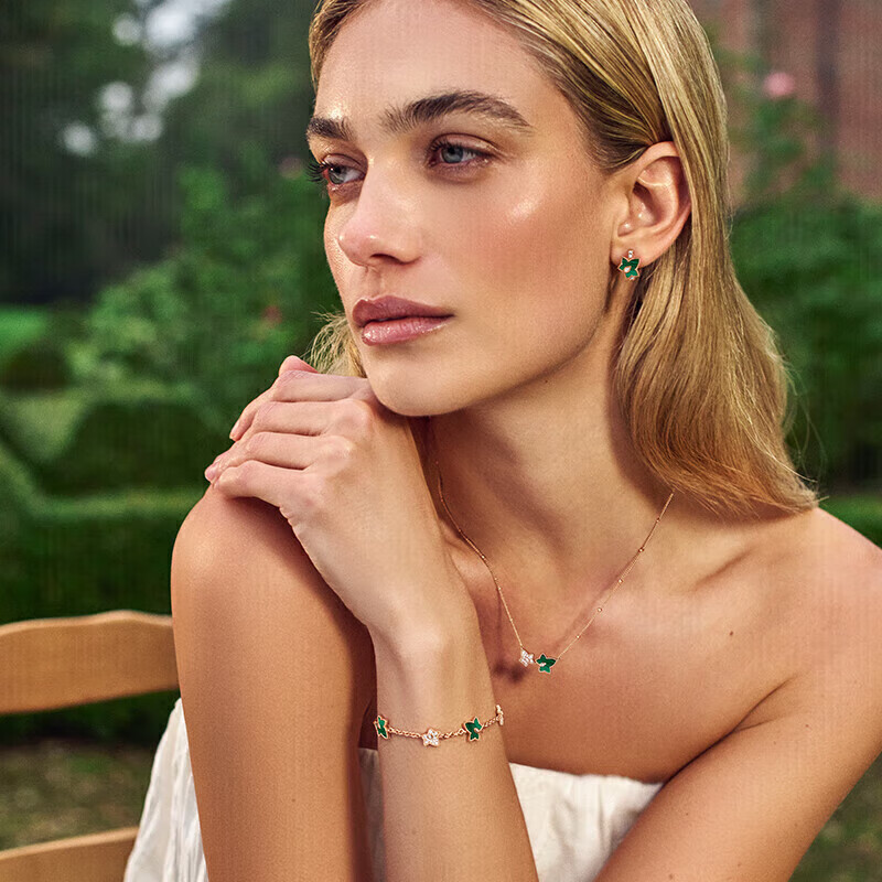 Колье LOLA ROSE Evergreen Ivy с подвеской из павлиньего камня и жемчуга, новое, подарок на день рождения, Новый год, День святого Валентина для девушки