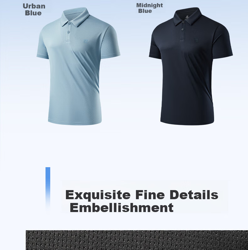 PEAK Polo Shirt for Men, Summer New Style, Sports Fitness Business Top, Breathable Casual T-Shirt, Loose Short Sleeve DF652241 48