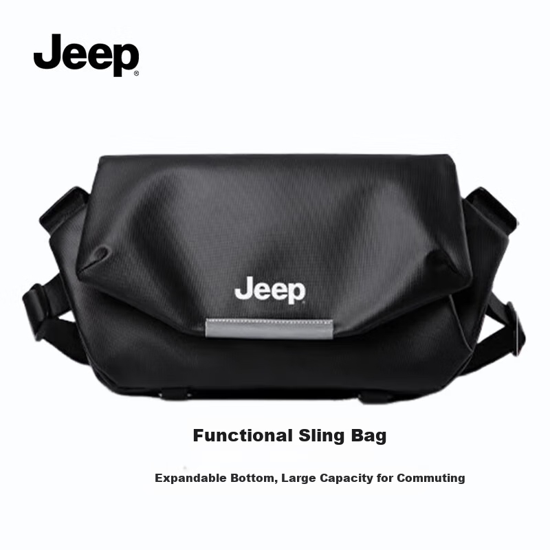 JEEP Магнитная сумка через плечо для мужчин, функциональная нагрудная сумка большой емкости, мессенджер для работы и езды на велосипеде, спортивная сумка через плечо
