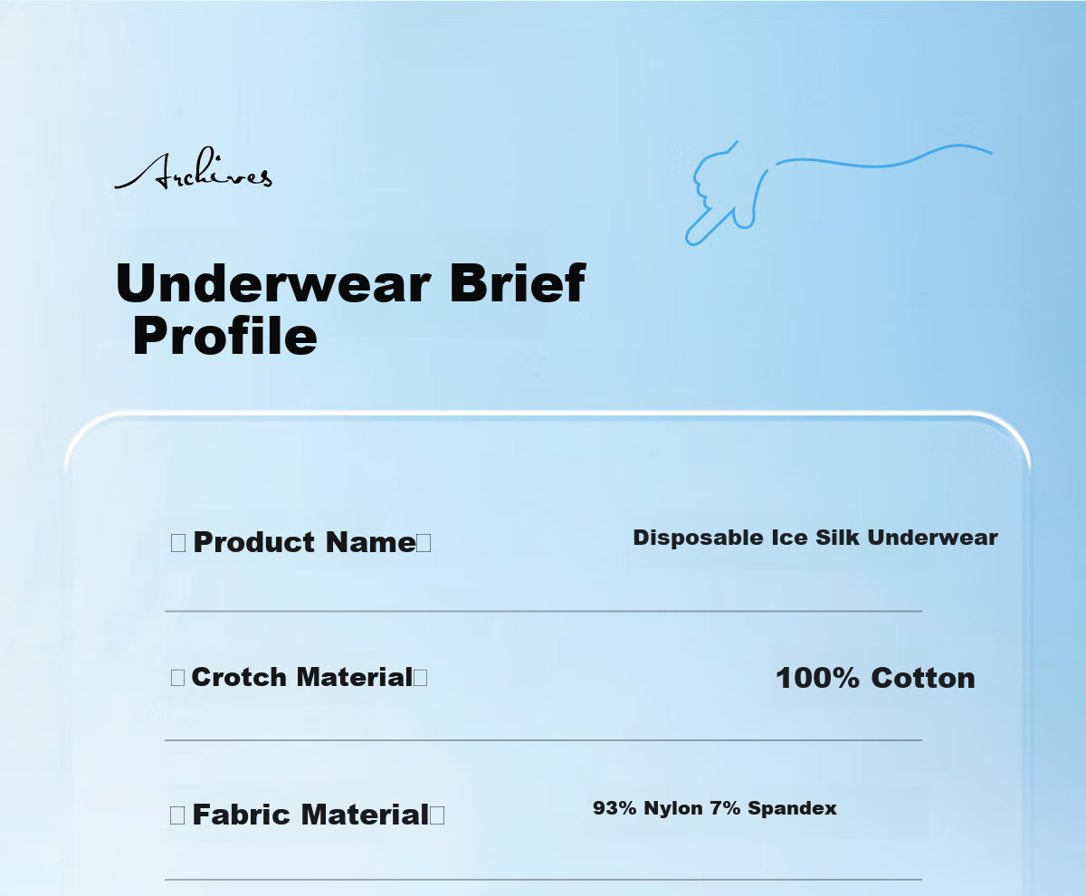 BADIGAO Disposable Ice Silk Underwear, Seamless Women's Sterilized Daily Disposable Panties, Travel Summer Women's Ultra-Thin No-Wash Shorts 17