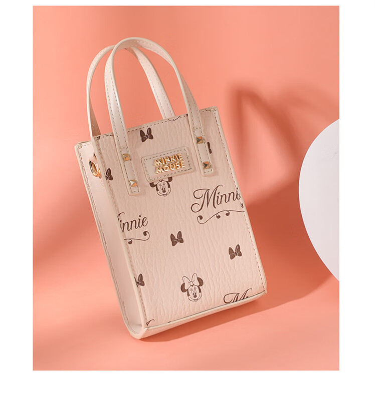 Disney Handbag, Women's Bag, Minnie Shoulder Crossbody Bag, Basket-Shaped Small Purse, Gift Box Packaging, Birthday Present for Girls 20