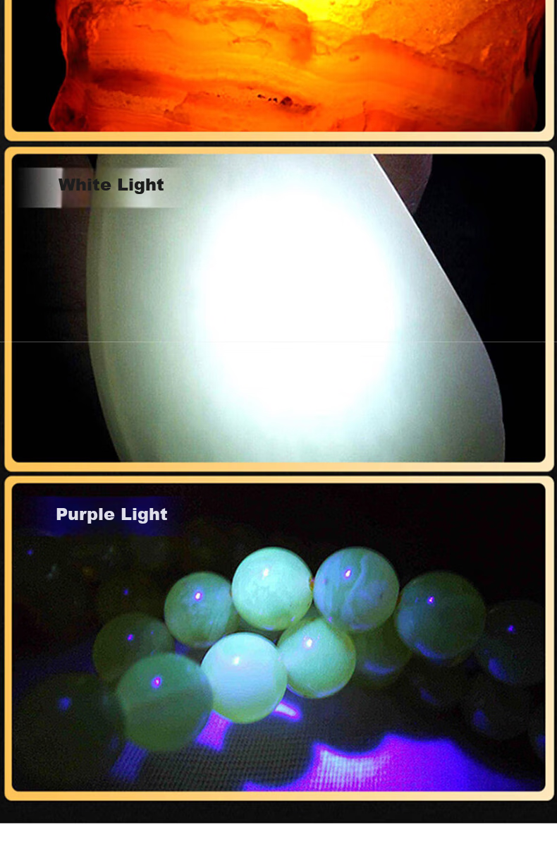 MOTIE S93 Jade Identification Flashlight 365nm UV Purple Light Professional Gemstone Fluorescence Torch for Jewelry and Jade Inspection 4