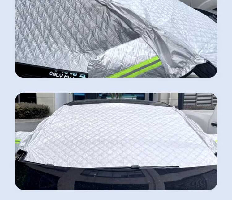 AUTOWOEL BYD Yuan PLUS Snow Cover Car Front Windshield Cover Winter Frost and Freeze Protection Shield 2