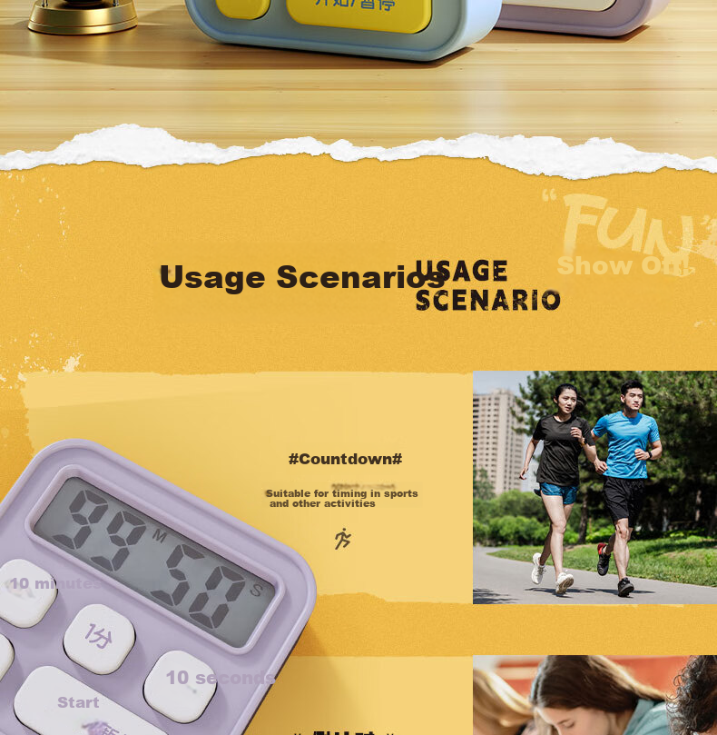 Deli Electronic Timer for Baking, Children's Self-Discipline, Exam Time Management, Kitchen Timing, Essential for Back-To And Advancement, LE201 Back-To Seaso 5