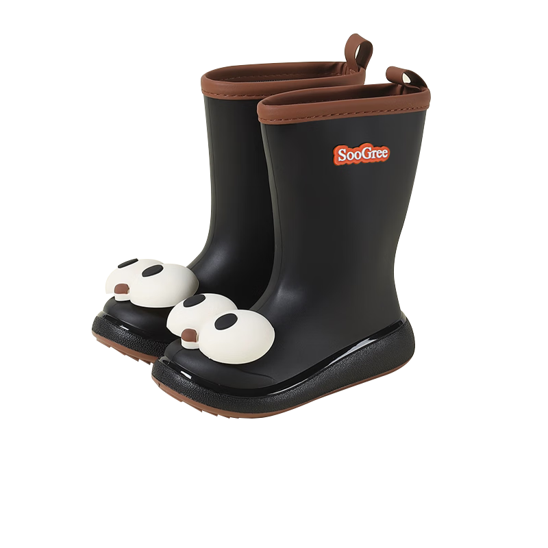 SooGree Kids Waterproof Non-Slip Durable Rain Boots Cute Cartoon Splash-Proof Outdoor School Shoes for Boys and Girls 5