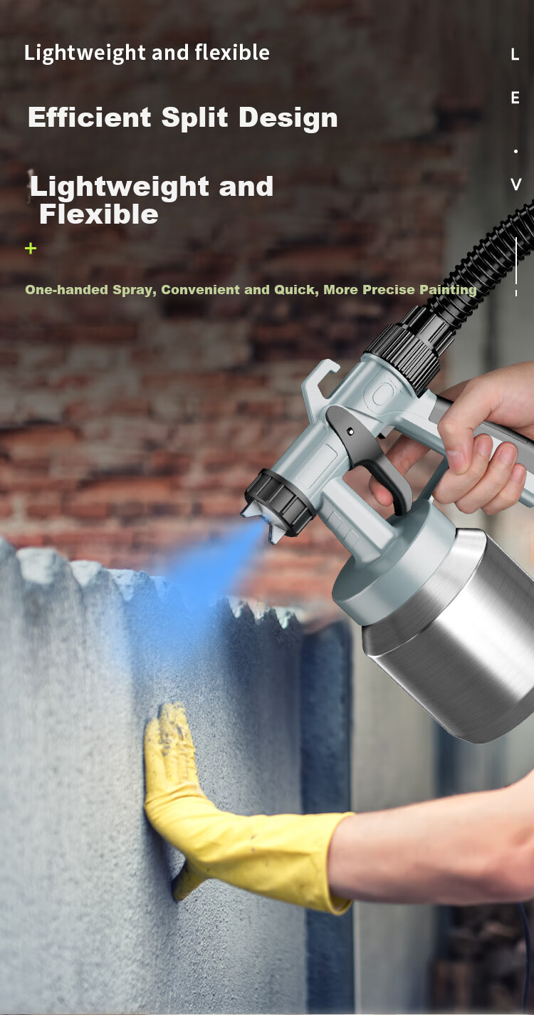 ValueMax Electric Spray Gun, Paint Sprayer for Latex Paint, Painting Tool, 1200W Detachable Spray Gun with High Atomizatio 4