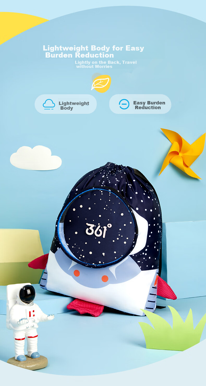 361° Children's Dry-Wet Separation Swim Bag, Waterproof Sports Backpack for Boys And Girls, Beach Swimming Storage Bag 2