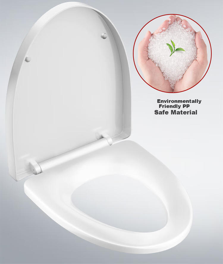 Larsd Toilet Seat, Universal V-Shaped Thickened Toilet Cover Accessory, Old-Style Quick-Release Toilet Ring, Toilet Seat Cover V08 6