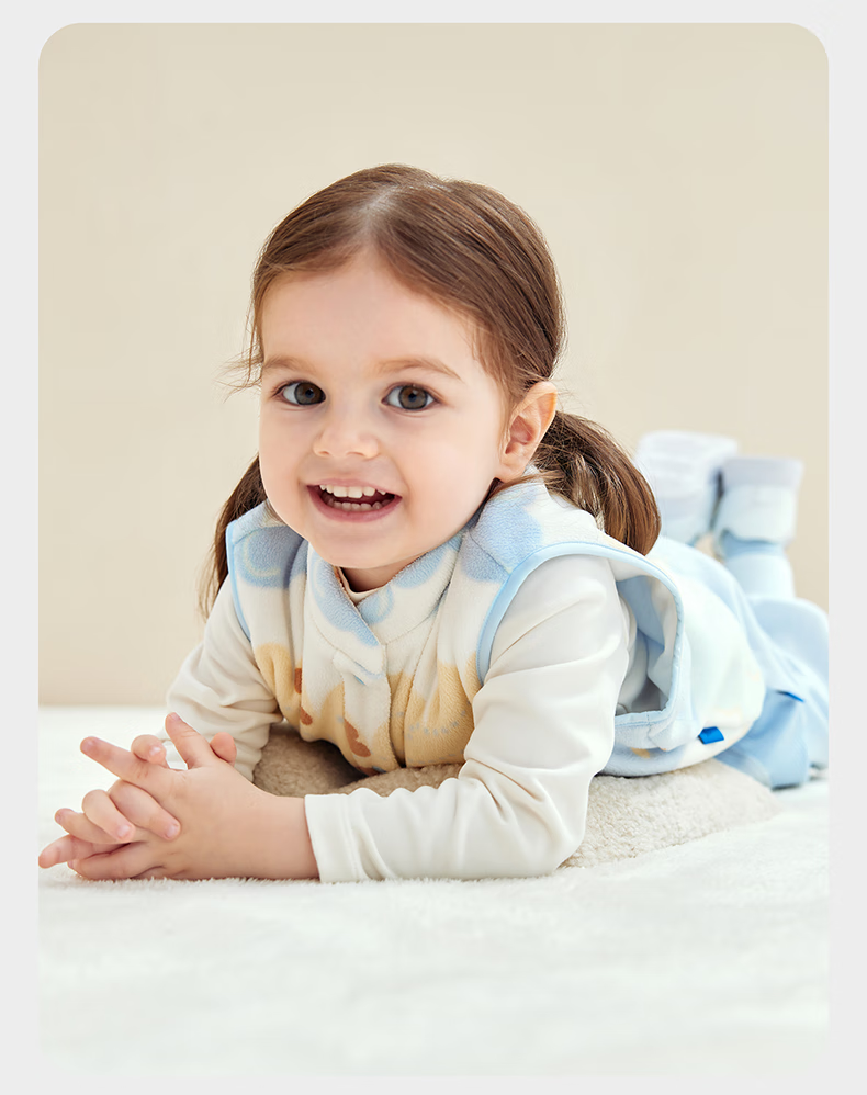 Babycare Children's Autumn Winter Fleece Lined Warm Vest Fair Isle Little Bear Blue Size 73 11