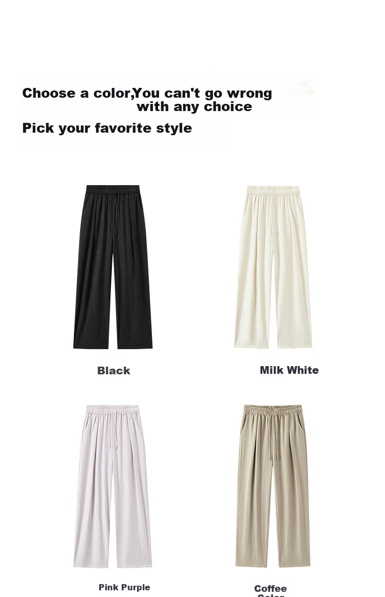 Semir Casual Pants for Women, High-Quality Mousse Trousers, Relaxed Draping, Autumn Loose-Fitting Soft Textured Wide-Leg Pants 107524127005 19
