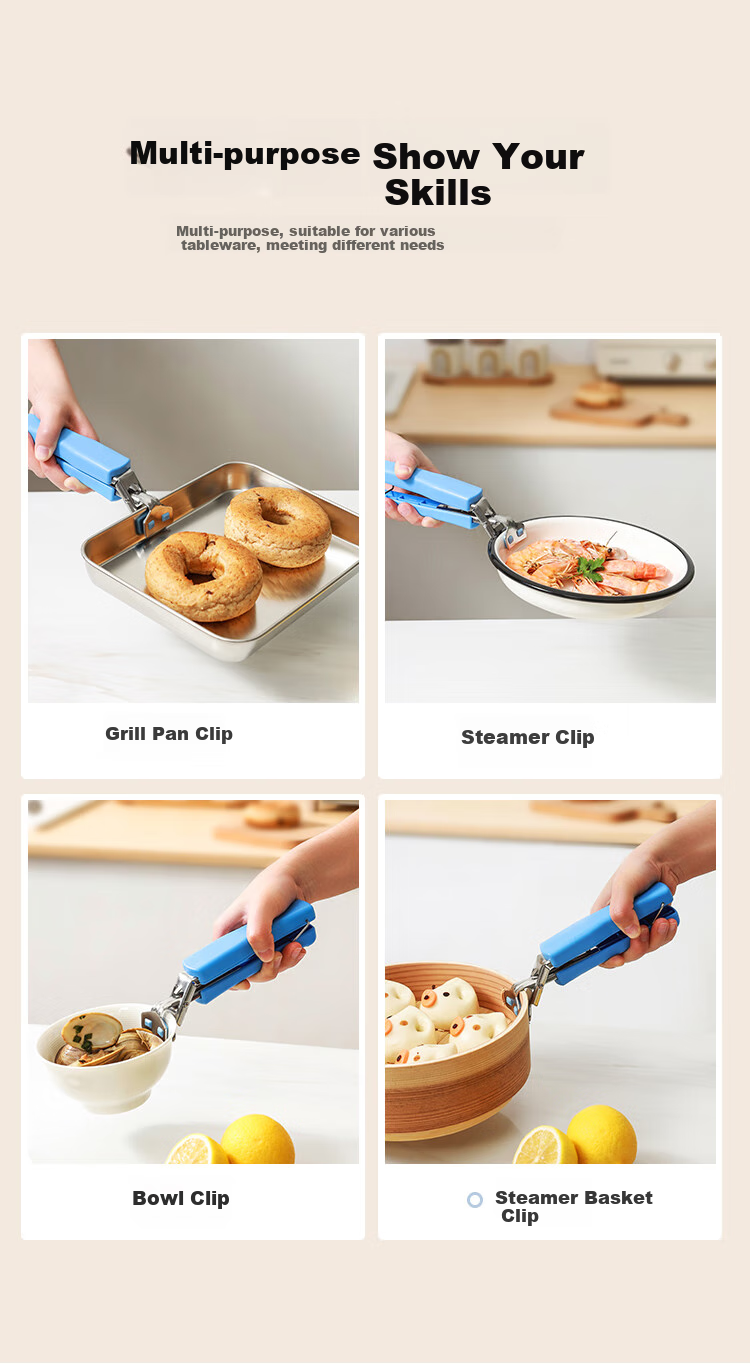 Maxcook Bowl And Plate Tongs, 304 Stainless Steel Kitchen Bowl And Plate Tongs, Dish Lifter, Plate Lifter, Plate Holder MCPJ8345 3