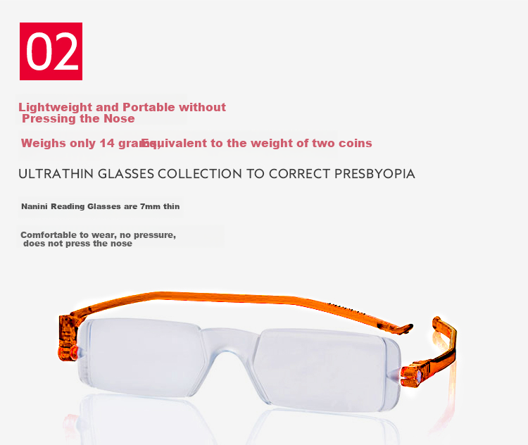 NANNINI Italian Reading Glasses for Men And Women, Portable High-Definition Original Imported Foldable Fashion Reading Glasses 2