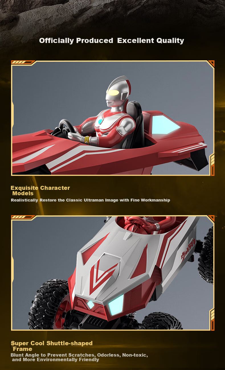 LIVING STONES Classic Ultraman Remote Control Car Tank with Gesture Sensing, Four-Wheel Drive, And Shooting Function - Children's Toy, Birthday Gift for Boys 3
