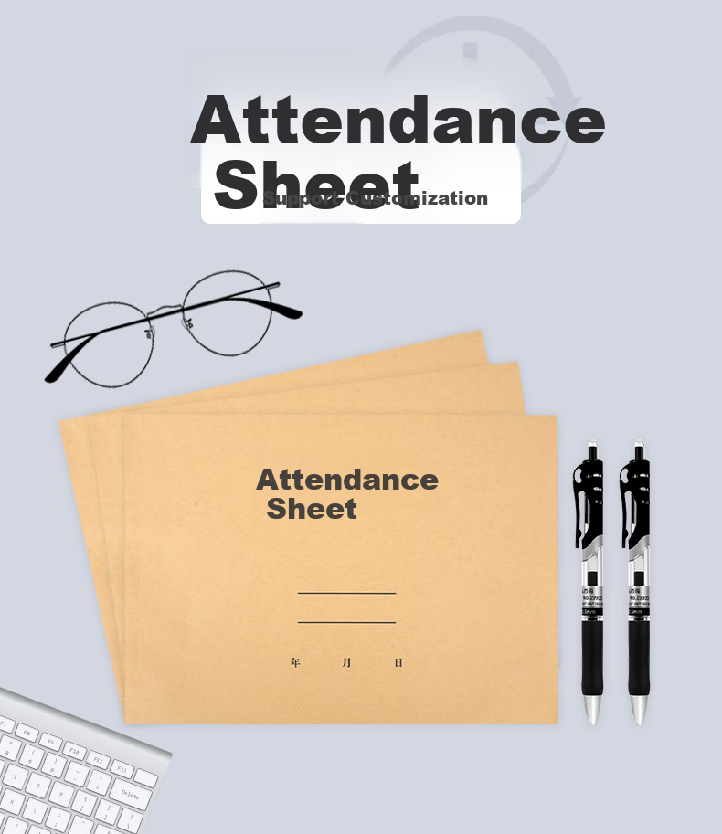 SIMAA 31-Day Attendance Record, Employee Work Log, Scheduling Sheet, Employee Time Record Book, Sign-In Register, 3-Pack, 6767 1