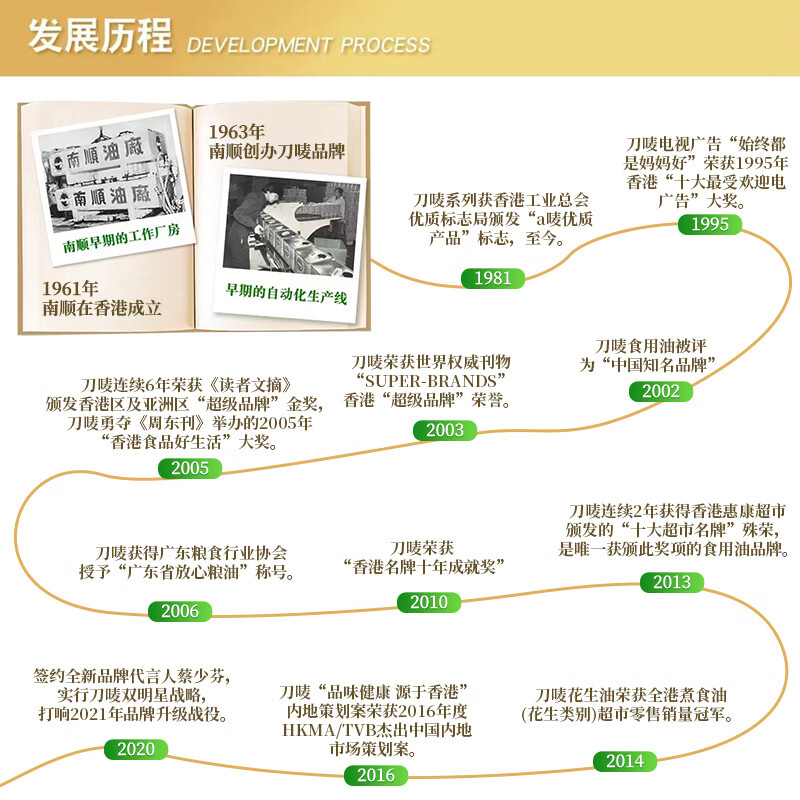 刀唛（Knife）玉米油+花生油组合装 2.2L*2瓶 物理压榨食用油 团购送礼