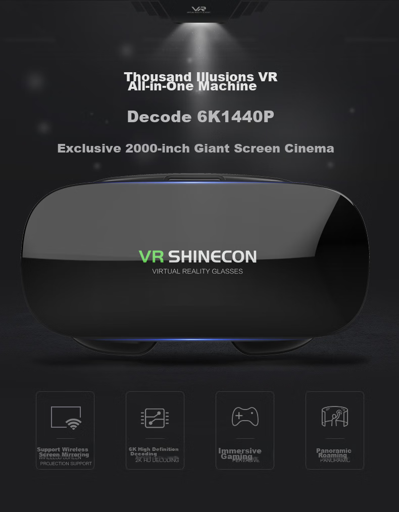 Qianhuanmojing VR All-In AIO5 VR Glasses, XR Glasses, 3D Smart Glasses for Watching Movies And VR Gaming, Head-Mounted Display 2