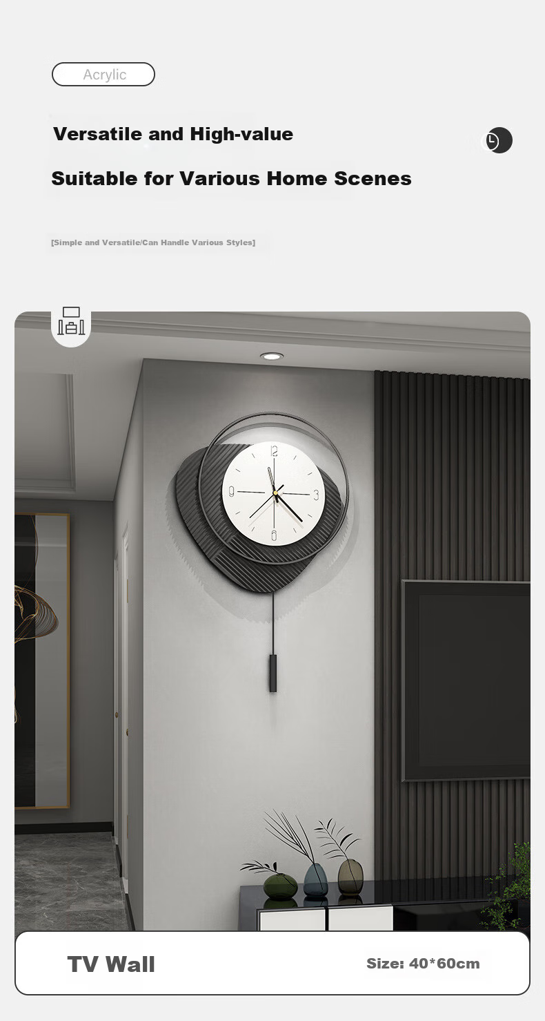 Momen Wall Clock, Luxury Timepiece for Living Room, Artistic Modern Minimalist Stylish Creative Grid Decorative Wall Clock 8