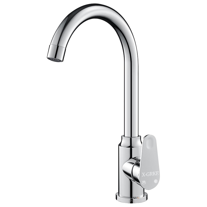 X-GRKE [Germany] Kitchen Faucet, Hot And Cold Water Two-In, 304 Stainless Steel, 360° Rotating Vegetable Washing Sink Faucet, LR