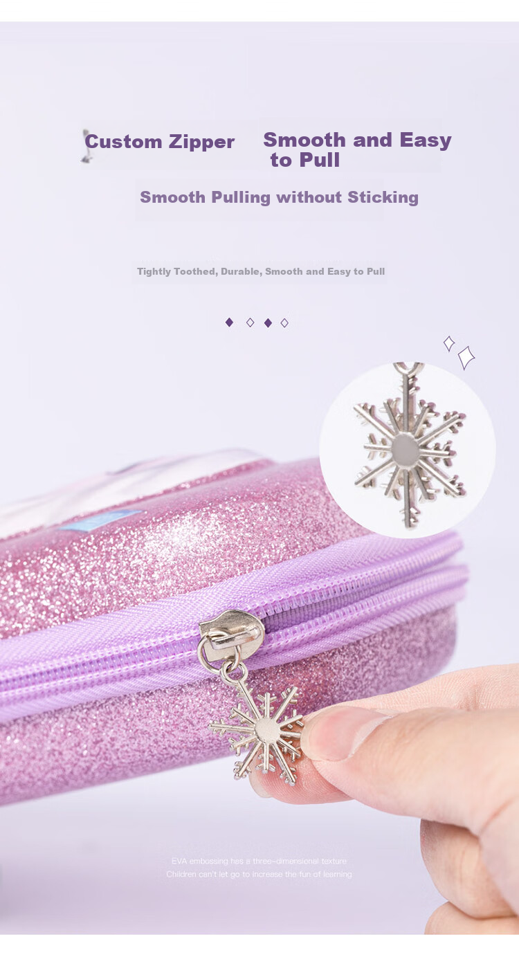 Disney Elementary School Pencil Case, 3D Large Capacity Stationery Box, Crush-Resistant And Drop-Proof EVA Pencil Case, Children's Pencil Bag for Girls, Frozen P85134Z 8