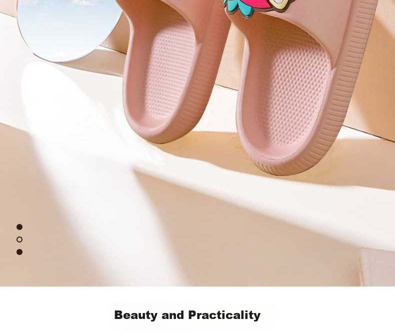 Huameijianbu Cartoon Dog Parent-Child Bathroom Indoor And Outdoor Wear Soft Elastic Slippers Children's Style HM901817 Pink Size 190 3