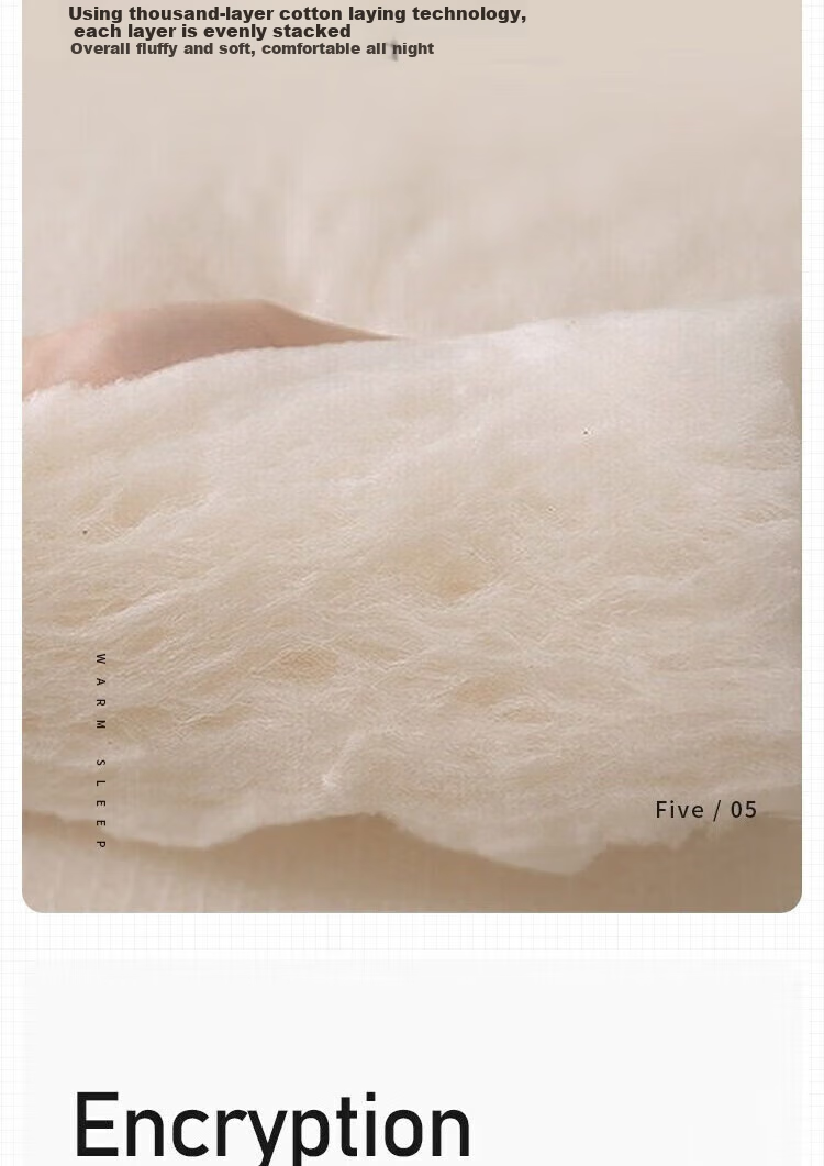 Ranpai Cotton Mattress, 100% Xinjiang Cotton Mattress Pad, Winter Bedding, 5 Jin (2.5 Kg), 150x200cm 6