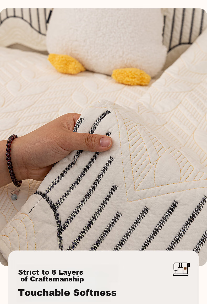 Wuyinliangpin Class A Maternity Sofa Cover, Pure Cotton Non-Slip 100% Cotton Sofa Slipcover Pad Towel, 90*160 Siji 7