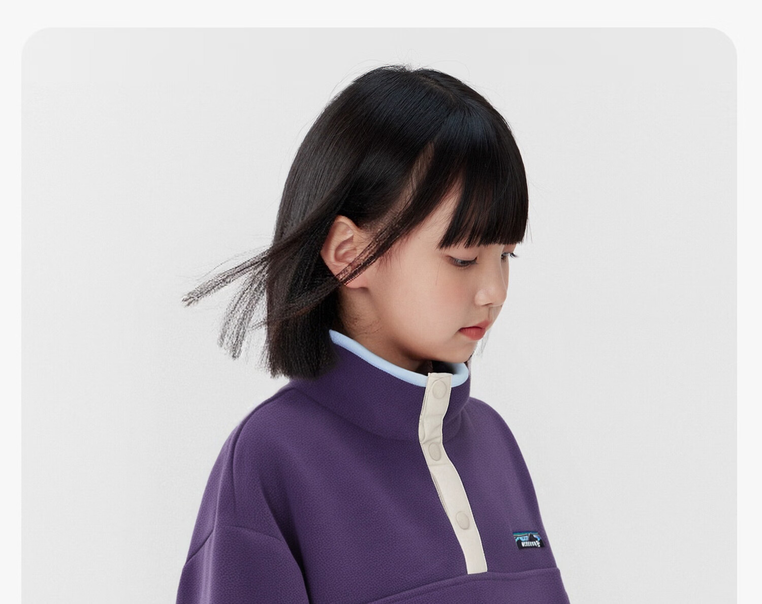 Zuo Xi Girls' Fleece Sweatshirt 2025 New Children's Winter Stand Collar Anti-Static Jacket Pink 120 25
