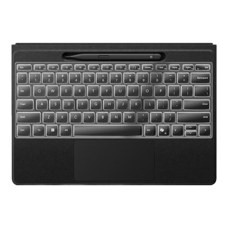 Jiasu Compatible with Microsoft New Surface Pro 11th Gen Flex Keyboard Cover, 13-Inch Laptop Keyboard Protective Film, Keyboard Dust Cover, Highly Transparent Invisible