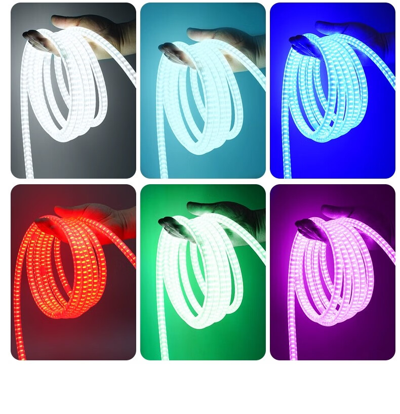 Fanyao Round Ultra-Bright LED Strip Light Villa Exterior Wall Decoration Outdoor Waterproof White Light Outdoor Engineering Lighting 220V 12