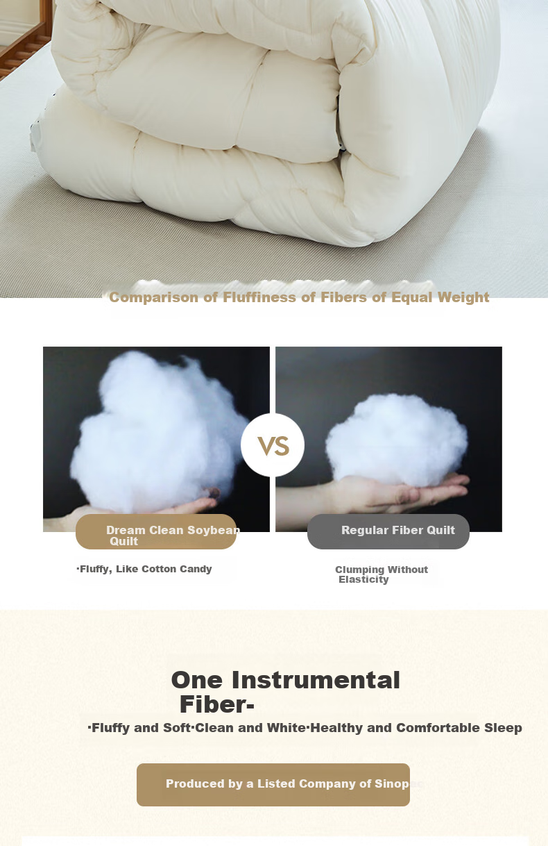 Mengjie Jiafang [70th Anniversary] Dream-Fueling 30% Soybean Fiber Two-In Comforter, Class A Antibacterial Parent-Child Quilt Filling, Approximately 1500g 3