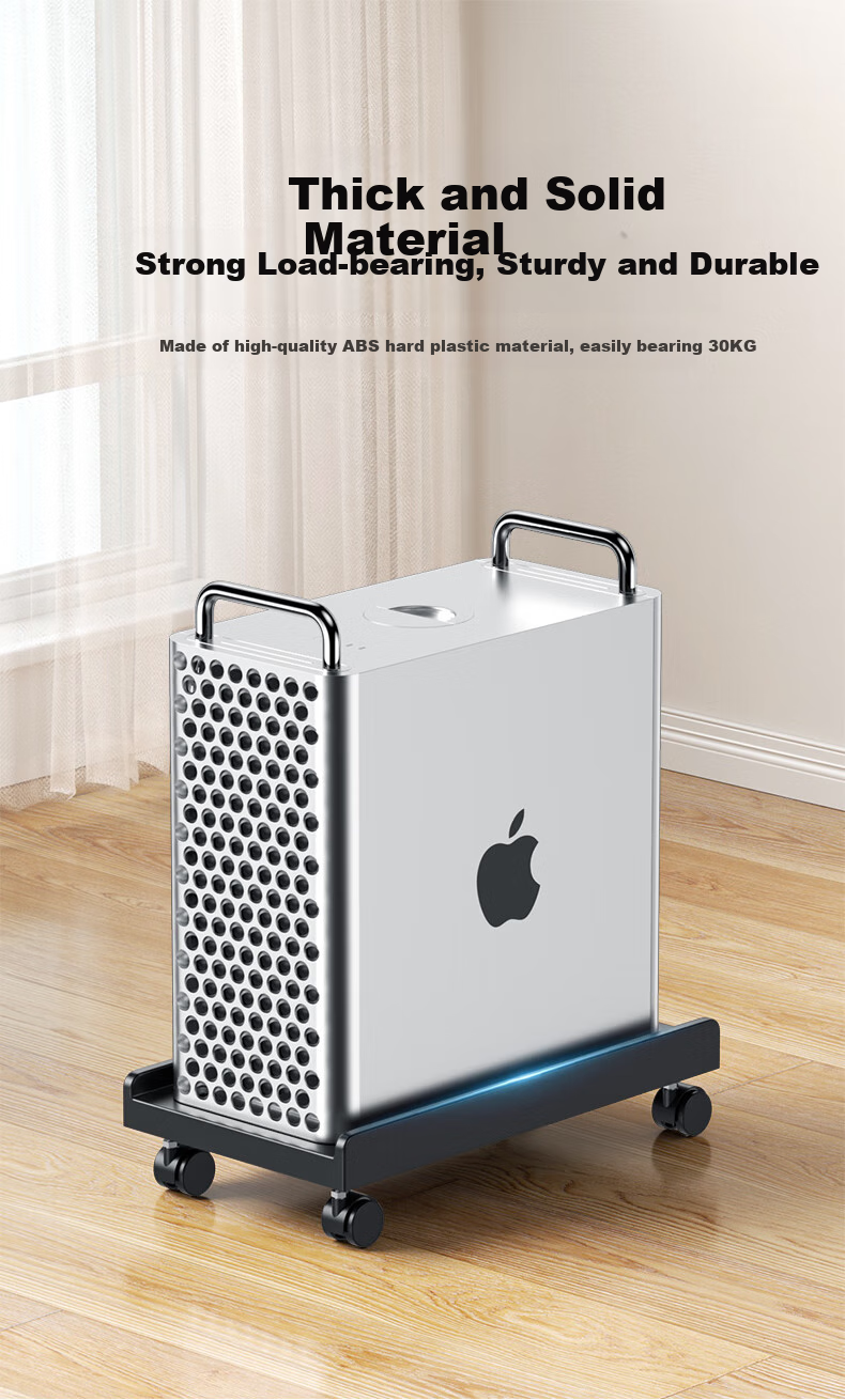 LinkStone Computer Tower Stand, Movable Desktop Computer Case Bracket Base Tray Case Stand, Computer Storage Rack with Universal Casters And Brake Lock Wheels 7