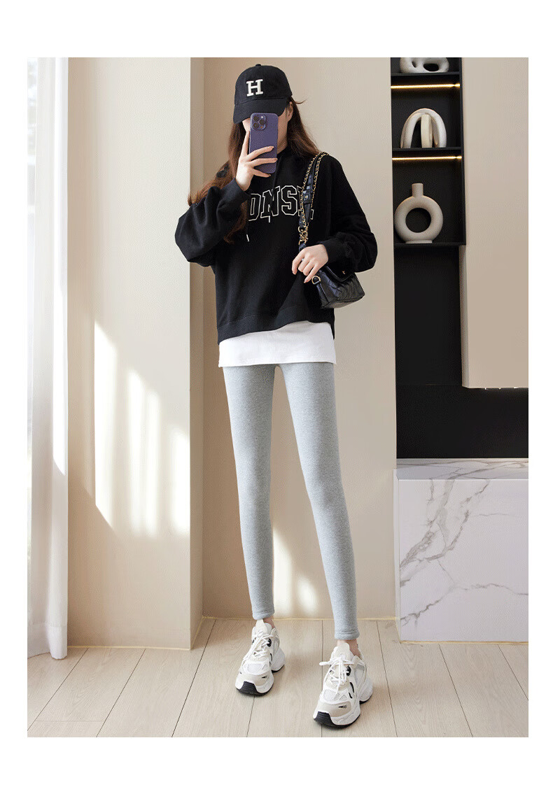 LangSha Women's Northeast Thermal Pants Fleece Lined Thickened 650g Winter Cold-Resistant High Waist Cotton Pants Plus Size Extra Thick Outerwear Leggings 10
