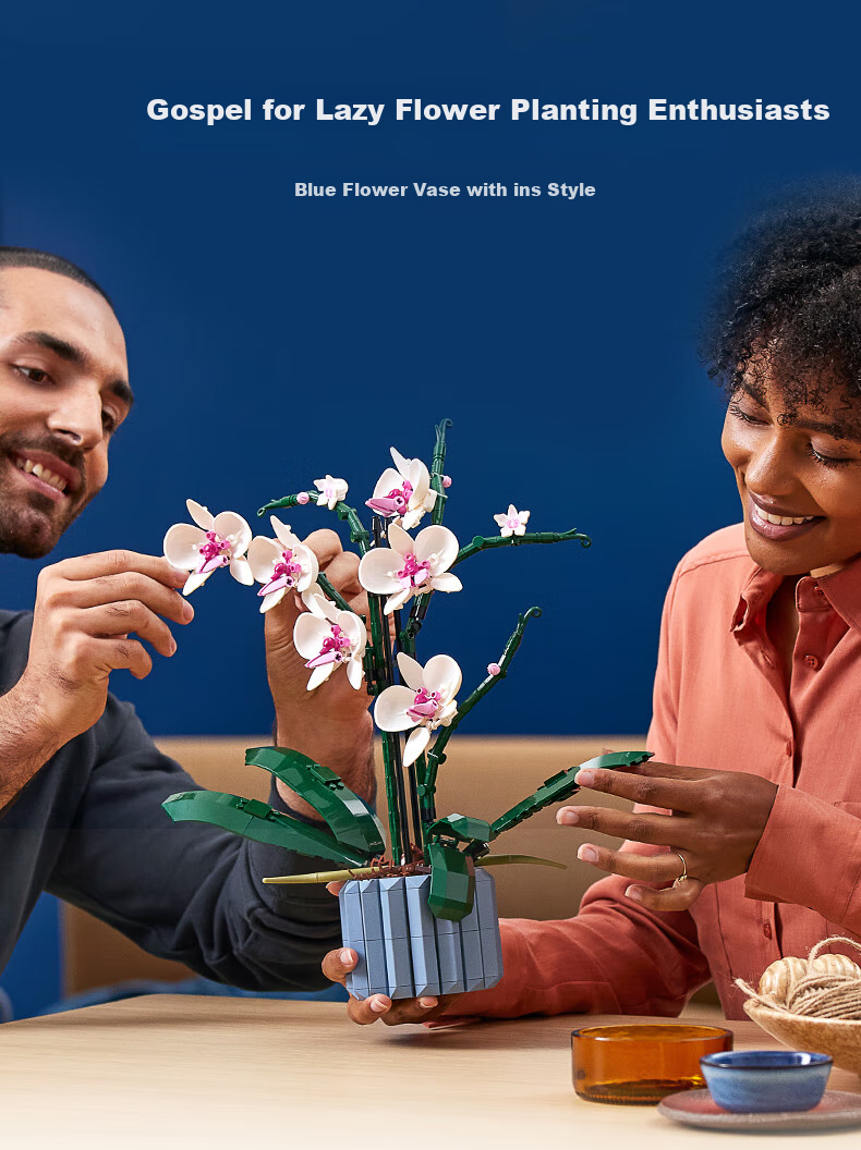 LEGO Building Blocks 10311, Orchid Eternal Flower, Toy for Boys And Girls, Birthday Gift, Home Decoration Ornament 3