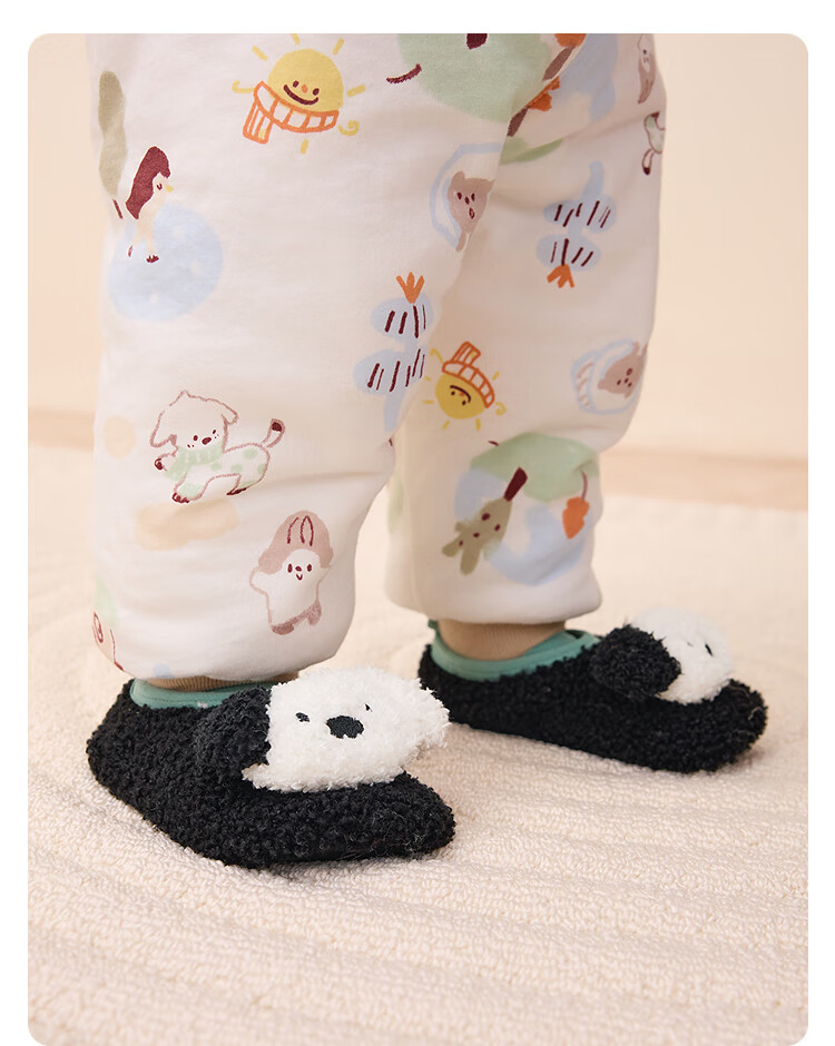 BALABALA Non-Slip Floor Socks Thickened Fleece Winter Warm Baby Toddler Anti-Slip Walking Socks 208424172204 4