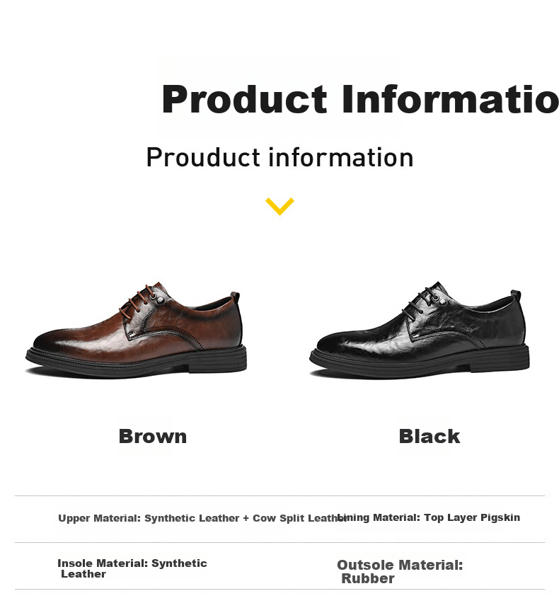 HLA Men's Leather Shoes, Trendy Business Formal Wear, Height-Increasing Derby Shoes HAAPXM4DAO286, Black Heightening, Size 38 4